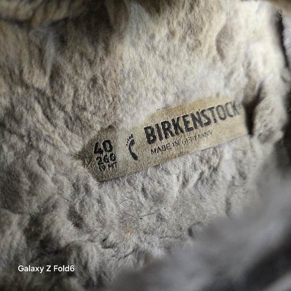 Birkenstock Arizona Big Buckle Shearling Teddy Purple Fog - Picture 2 of 12